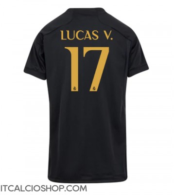 Real Madrid Lucas Vazquez #17 Terza Maglia Femmina 2023-24 Manica Corta